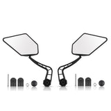 WEST BIKING Bicycle Mirror Mini Rear View Mirror for Road Bicycles Unbreakable Rotatable Rearview Safety Side Handlebar Mirror