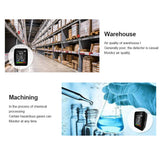 Air Quality Detector CO2 Tester with Carbon Dioxide TVOC Formaldehyde Value Electricity Quantity Temperature Humidity Display