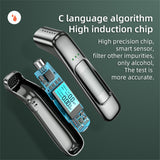 Portable Breathalyzer Breathalyzer To Test Non-Contact High-Precision Tester With Digital LCD Screen USB Rechargeable Breath