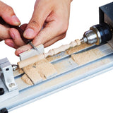 DIY Wood Lathe Beads Machine Speed Adjustable Rotary Lathe Milling Polishing 100W Mini CNC Buddha Bead Machines Woodworking Tool