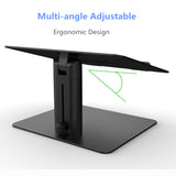 Adjustable Laptop Stand for Desk, Computer Stand for Laptop, Ergonomic Elevated Laptop Cooling Riser, Aluminum Laptop Holder