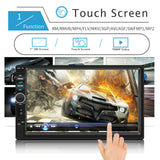 Screen HD MP5 Player 2 Din 7" Central Multimedia Autoradio Auto Electronics Mirror Link USB TF FM Support Back Up Camera