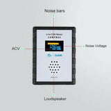 50/60Hz 10KHz-10MHz Line EMI Meter Mains Noise Analyzer EMI Measuring Device OLED os12 Sound Level Meters AC 85Vac - 250Vac
