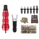 M3-M10 Cordless Electric Rivet Nut Tool Converter, Insert Nut Tool Household Rivet Nut Kit With 150Pcs Rivets