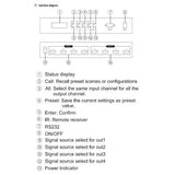 4 x 4 Hdmi-compatible Matrix Switcher 4 In 4 Out Hd 4k Hdmi-compatible Matrix Switcher Splitter (US Plug)