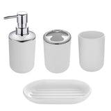 4pcs Space Saving Gift Anti Slip Hotel Toothbrush Holder Bathroom Accessories Set Portable Travel Freestanding Soap Dish Tumbler