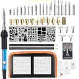 46Pcs Electric Soldering Iron Kit Wood Burning Pen 60W Carving Pyrography Soldering tips Tools set 110V/220V Wooding Repair DIY