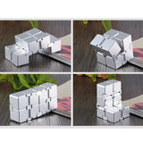 Str Relief Toy Premium Metal Infinity Cube Portable Decompres Relax Toys for Children Adults