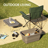 Folding Picnic Camping Basket Insulated Shopping Cooler Home Storage Basket Hamper Basket Bag Box Outdoor Picnic Bags