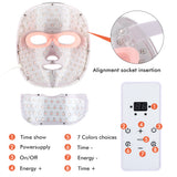 7 Colors LED Facial Mask Light Therapy Skin Tightening Wrinkle Reduce Nourish Home Spa Neck Face Care LED Mask Anti Aging Device