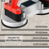 Tiling Tiles Machine 60-120mm Tiles Vibrator Suction Cup Adjustable Protable Automatic Floor Vibrator Leveling Tool With Battery