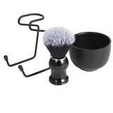 1Set/4Pc Men's Shaving Razor /Brush Stand Shaver Stainless Steel Holder Stand Kit