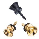 24Pcs Guitar Strap Locks Metal Strap Button Metal End Pins Flat Head For Acoustic Classical Electric Guitar Bass Ukulel