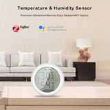 2022. Smart Home Temperature And Humidity Sensor With LED Screen Works With Google Assistant and Tuya Zigbee Hub