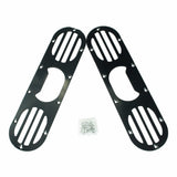 Universal 2pcs Black Car Rear Bumper Rear Bumper Diffuser For Universal Car Rear Bumper Air Diversion Diffuser Panel