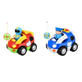 Funny Electronic Music Toy Radio Control Car Component MINI Cartoon RC Race Baby Car Radio Control Music Toy Gift For Children