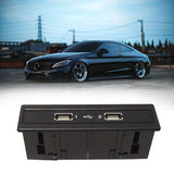 A1728202826 Car Dashboard USB Sockets For Mercedes-Benz C200 C260 C300 E300 GLA200 USB Hub Integrated Line Interface