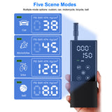 Car Air Pump 150PSI Rechargeable Air Compressor Touchscreen Electric Tire Inflator with LED Light Pressure Detection Auto-Off