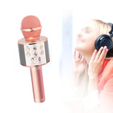 Portable Bluetooth Karaoke Singing Microphone Wireless Handheld Smartpnone Speaker Mic for Home KTV Outdoor Party
