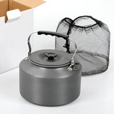 Outdoor 2L Tea Kettle Picnic Large Portable Teapot Coffee Maker Aluminum Alloy Camping Equipment Stove Accessories
