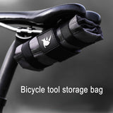Rhinowalk Bicycle Bag Top Front Tube Frame Bag Burrito Pack Pouch Tool Bag Cycling Accessories Black MTB Bike Rear Tool Kits