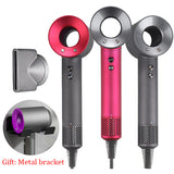 220V Leafless Professional Hair Dryer 1600W High Speed Hairdryer Temeperature Control Salon Dryer Wind Negative Ionic Blow Dryer