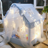 Kids Play Tent Large Fairy Playhouse For Children Castle Tent Indoor Princess House Big House With Curtain Girl Boy Fairy Tent