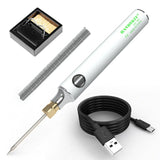 USB portable mini electric soldering iron electric tin soldering iron with voltage regulator wired kit soldering iron stand