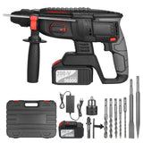 21V Brushless Heavy Duty 4 Function Rotary Hammer Drill 1 Inch SDS-plus Adjustable Grip 980 RPM Cordless Drill Demolition Kit