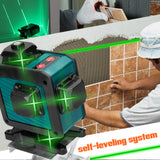 4D 16 Lines Laser Level 3° Self-leveling 360 Function Leveling Tool Line Laser Level Machine Omnidirectional Ground Wall Sticker