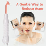 7 In1 High Frequency Facial Spa Machine with LED Light Electrode Glass Tube Wand Face Skin Care Wand Comb Acne Remover