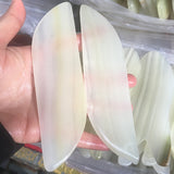 2pcs Natural Afghan Jade Gouache Scraper Face Massager Guasha Board Facial Body Acupuncture Therapy Spa Stone Massage Tools