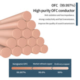 HiFi  Audio Bulk Power Cable 4N Oxygen-Free Copper DIY High Quality HiFi Cable