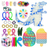 Fidget Anti stres Toy Set popetes Bubble Anti-stress Fidget Toys Kit Autism Relief Anxiety Sensory Pushs Bubble Fidget Toys Pack
