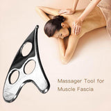 Body Guasha Board Scrapper Massage Plate Stainless Plate Pain Scraping Care Health Relief Release Relaxation Steel Massager G1T6