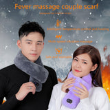 USB Electric Heated Scarf Waterproof Massage Heated Neck Wrap with Three-speed Intelligent Temperature Control Warming Scarf