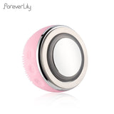 2-IN-1 Face Deep Cleaning Silicone Brush Blackhead Pore Cleaner LED Photon EMS Vibration Heating Massager Skin Rejuvenation Lift
