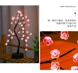 HX006 Tree Lamp Led Warm Light Cherry Blossoms Copper Tree Lamp Small Desk Lamp Festival Decoration Tree Lamp