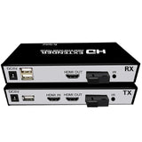 HDMI Fiber Optic Converter Support USB Control 20Km Fiber Optical Extender with Loop Out Over SC Fiber Cable