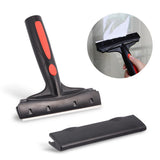 FOSHIO Vinyl Cleaning Shovel Handled Scraper Stainless Blade Knife Glass Window Tint Squeegee Car Wrap Stickers Wrapping Tool