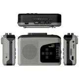 Ezcap234 Cassette Tape Player Portable AM FM Radio Cassette Tape-to-MP3 Converter Sound Recorder Built-in Speaker Headphone Jack