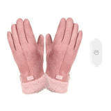 USB Heating Gloves Ladies Winter Warm Gloves Electric Bike Gloves Outdoor Riding Electric Heating Gloves