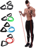 5 Levels Resistance Bands With Handles Yoga Pull Rope Elastic Fitness Exercise Tube Band For Home Workouts Strength Training