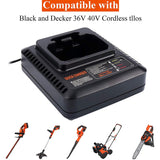 LCS36 LCS40 Battery Charger For Black And Decke 36V 40V Max Lithium-Ion Battery LBXR36 LBX36 LBXR2036 LBX1540,EU Plug