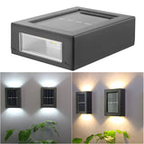 2pcs/lot LED Solar Lights For Outdoor Smart Waterproof Wall Lamp Powered Sunlight For Garden Decoration Wireless Street Lights