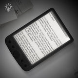 BK-6025 6 Inch E-Book Reader 800x600 Resolution E-Ink Screen Glare-Free with USB Cable PU Cover Built-In Light 4GB Memory Storag