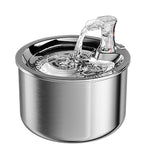 Stainless Steel Automatic Cats Fountain 2L Running Water Drinking For Cat Dog Pet Drinker Dispenser
