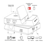 Ezcap341 Game Video Capture Box Dock Station for Nintendo Switch HD Game Capture Card 1080p 60fps Live Streaming Casting Live