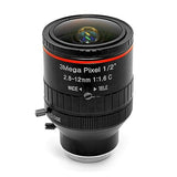 3Mega Pixel F1.6 HD 2.8-12mm Zoom Lens C Mount Manual Varifocal Focal IR 1/2 inch 1:1.6 for Security CCTV IP Camera