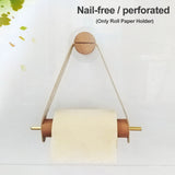 Easy Install Wall Mounted Storage Organizer Hotel Home Beech Toilet Paper Holder Living Room Roll Tissue Kitchen Bathroom Decor
